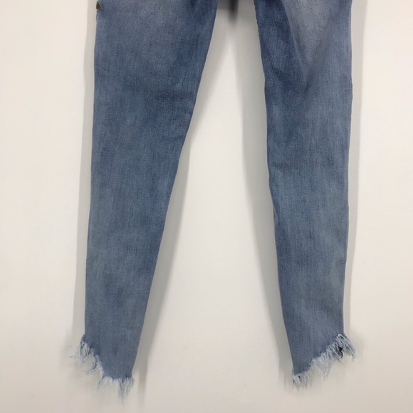 Revamped denim cropped jean embroidered roses 00 - Picture 11 of 12